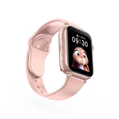 Kids 4G Smart Watch: SOS, GPS Location Tracker, Video Call, WiFi Chat, Camera, Flashlight, Waterproof - Smartwatch for Children pink
