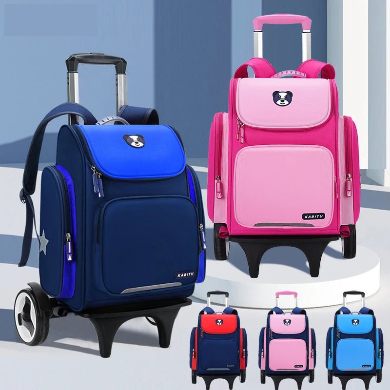 Kids' Rolling Backpack: Wheeled School Bag