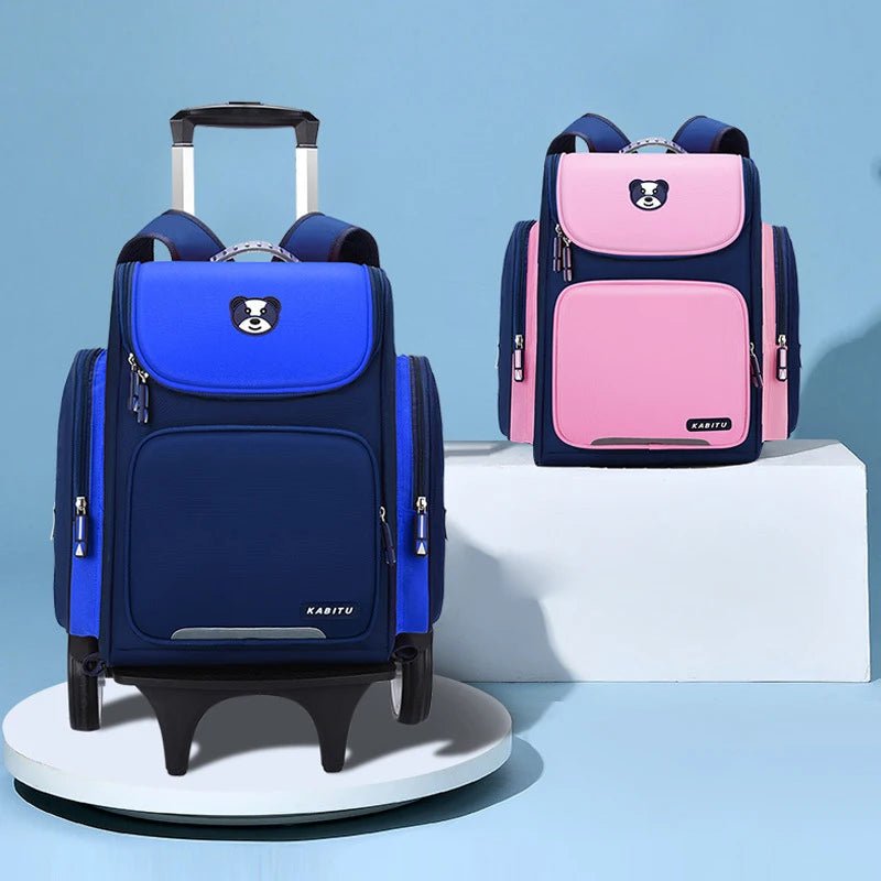 Kids' Rolling Backpack: Wheeled School Bag