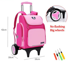 Kids' Rolling Backpack: Wheeled School Bag Big 2 wheels 1