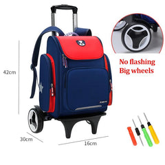 Kids' Rolling Backpack: Wheeled School Bag Big 2 wheels 2