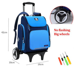 Kids' Rolling Backpack: Wheeled School Bag Big 2 wheels 4