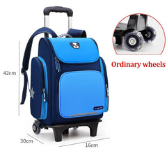 Kids' Rolling Backpack: Wheeled School Bag Ordinary 2 wheels 3