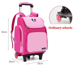 Kids' Rolling Backpack: Wheeled School Bag Ordinary 2 wheels 4