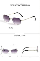 Knitted Rimless Gold Frame Eyewear