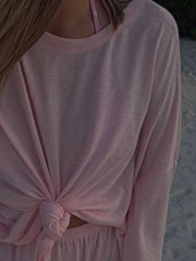 Knotted Long Sleeve T-Shirt