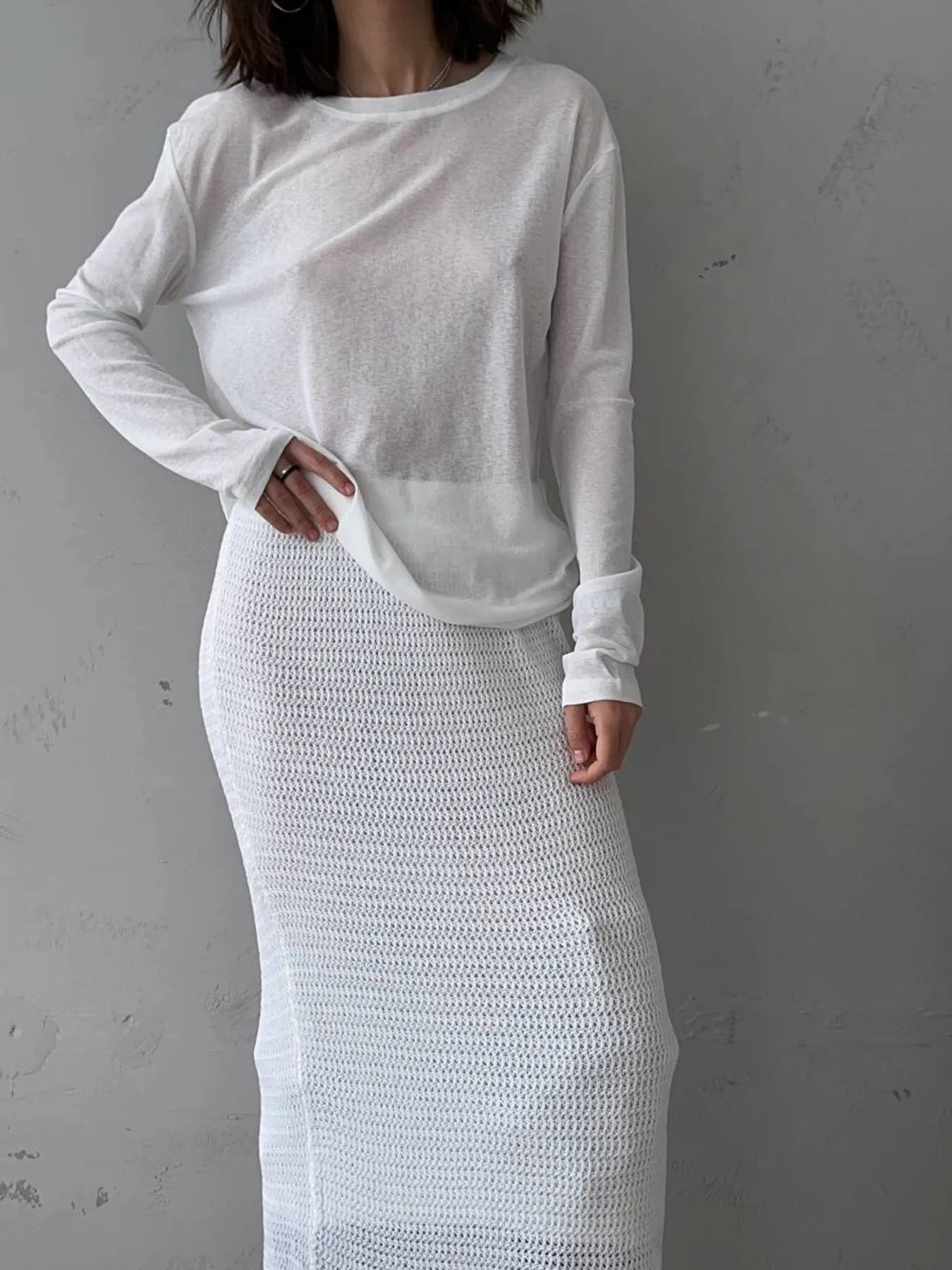 Knotted Long Sleeve T-Shirt