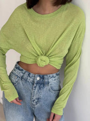 Knotted Long Sleeve T-Shirt