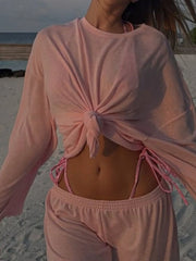 Knotted Long Sleeve T-Shirt