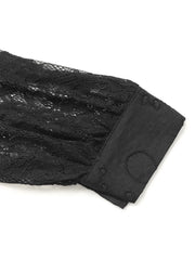 Lace Button Up Long Sleeve Shirt