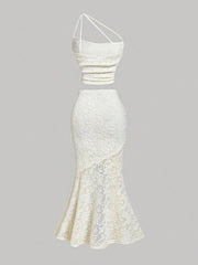 Lace Cami and Mermaid Skirt Set