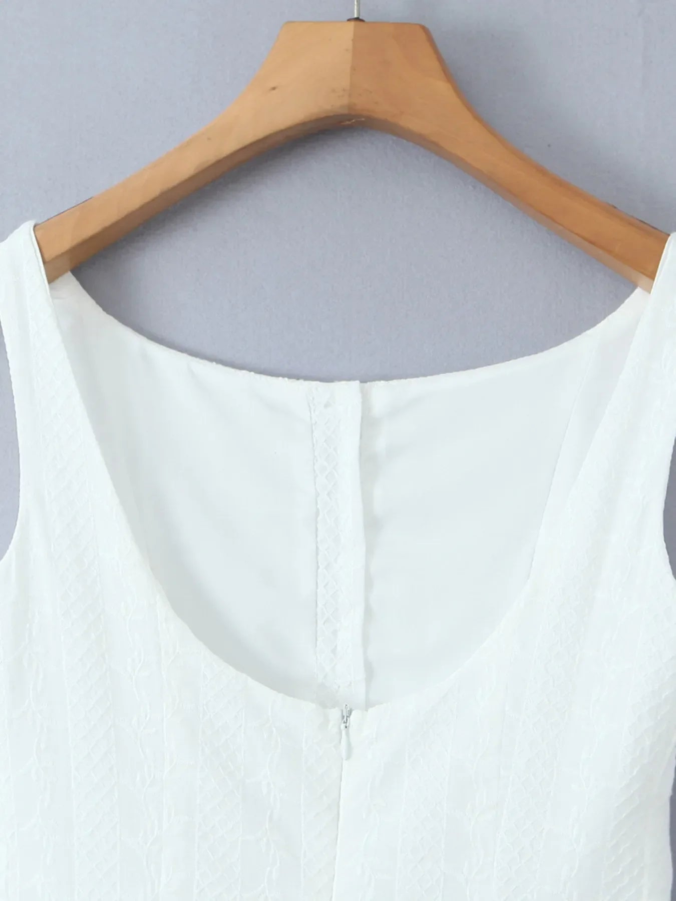 Lace Detail Sleeveless Mini Dress