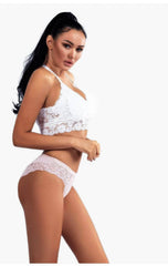 Lace Embroidered Low Mid Breathable Panties