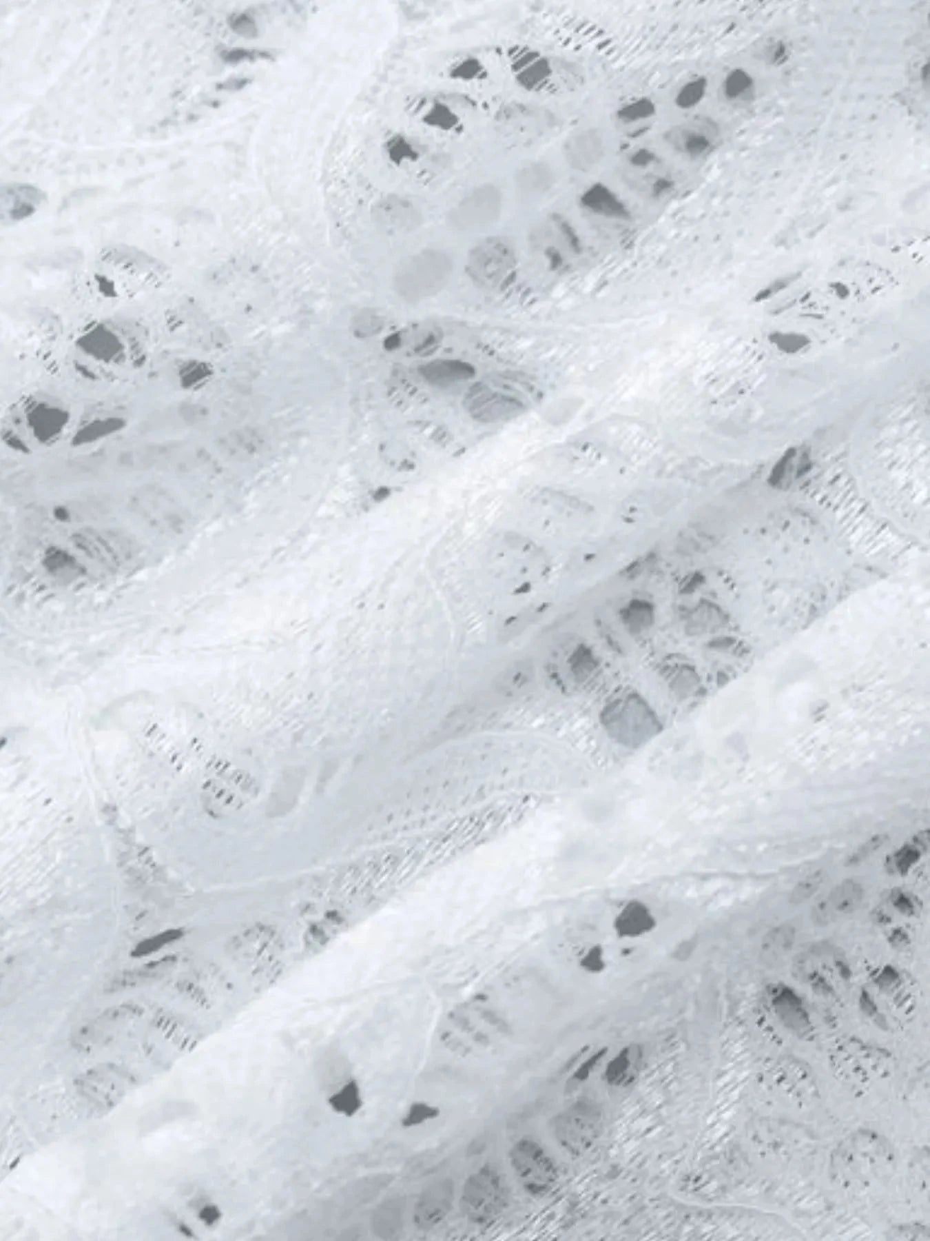 Lace Long Sleeve Deep V-Neck Blouse