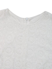 Lace Long Sleeve Midi Dress