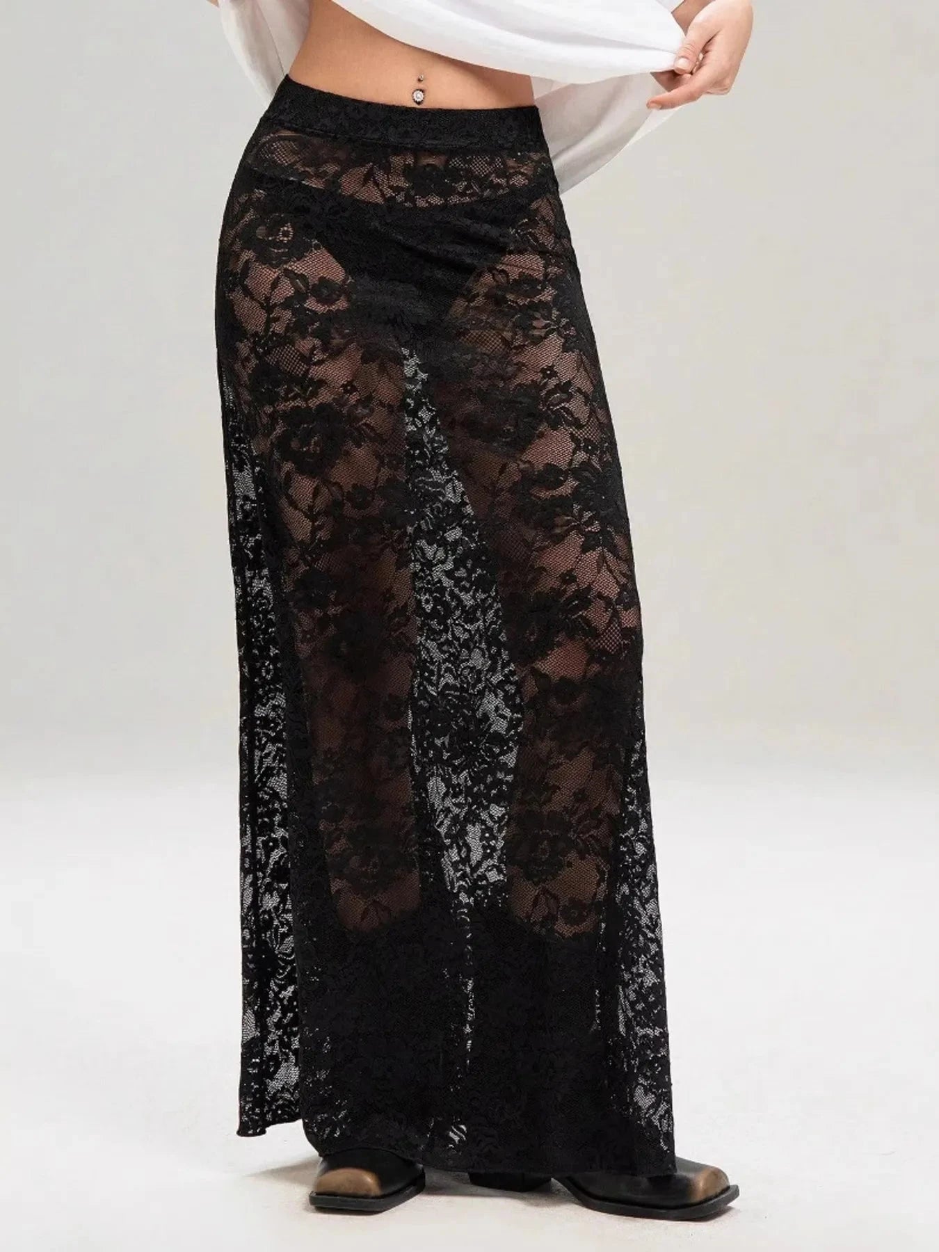 Lace Maxi Skirt