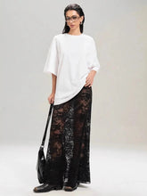 Lace Maxi Skirt Black / S
