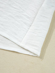 Lace Patchwork Buttoned Stand Neck Loose Shirt