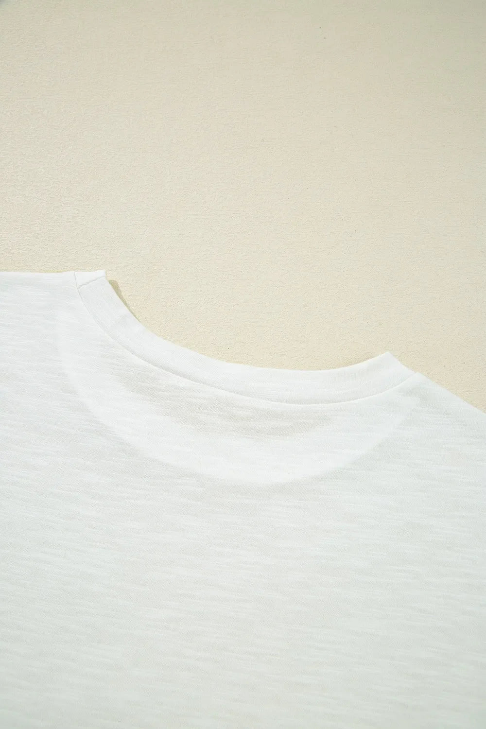 Lace Patchwork Cap Sleeve Round Neck T Shirt
