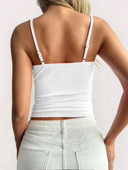 Lace Trim V-Neck Cami Top