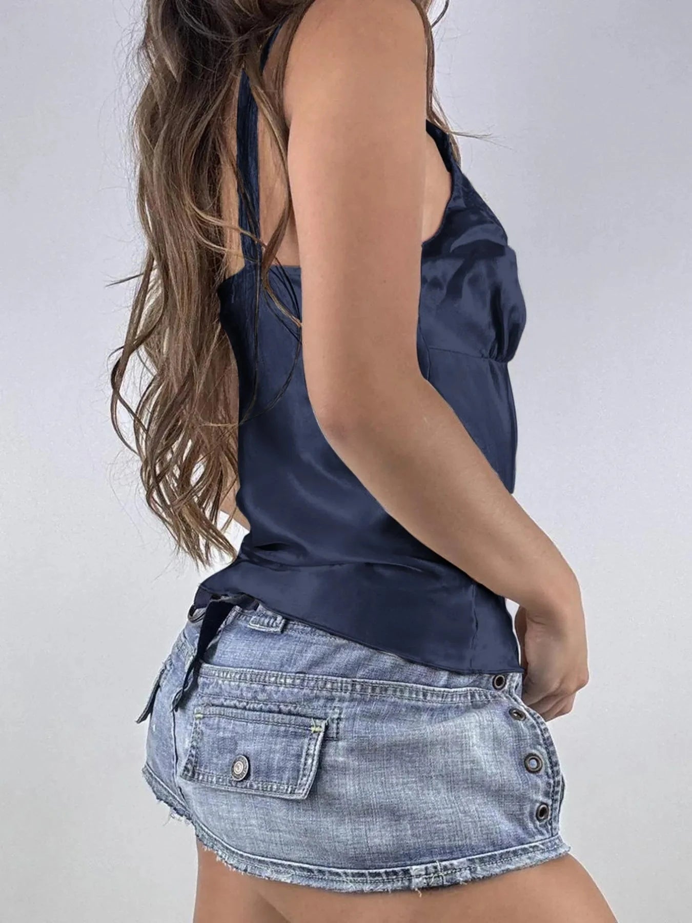 Lace Trim V-Neck Cami Top