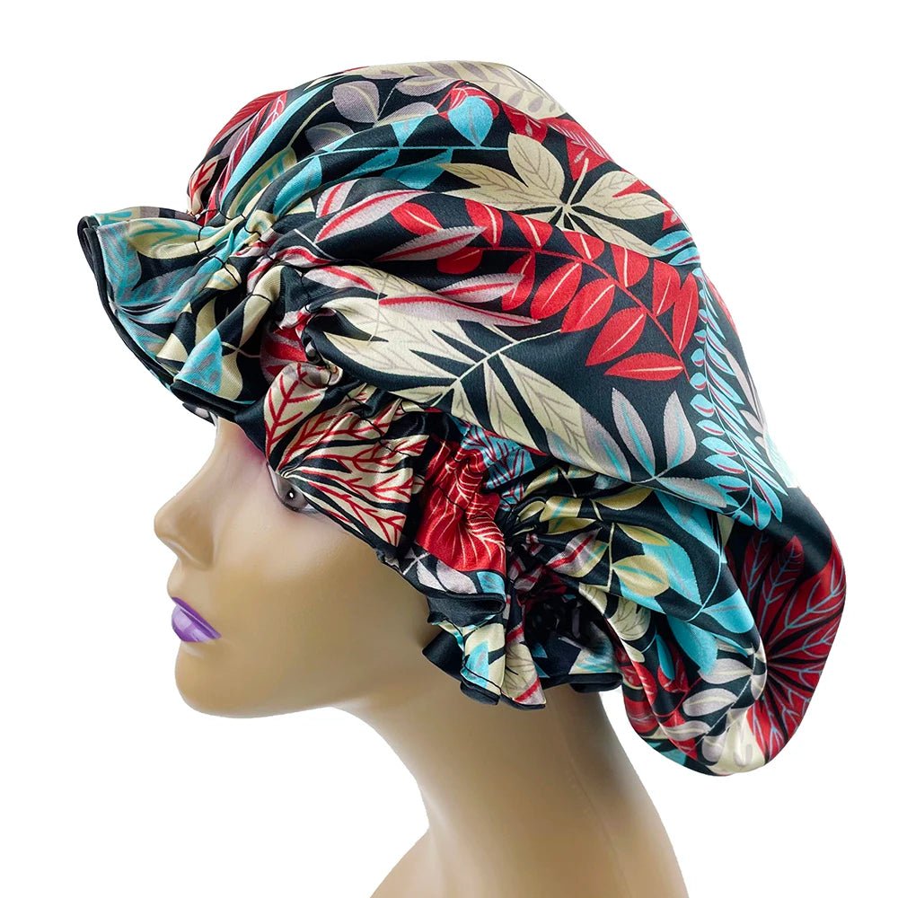 Large Reversible Women's Satin Bonnet Hat