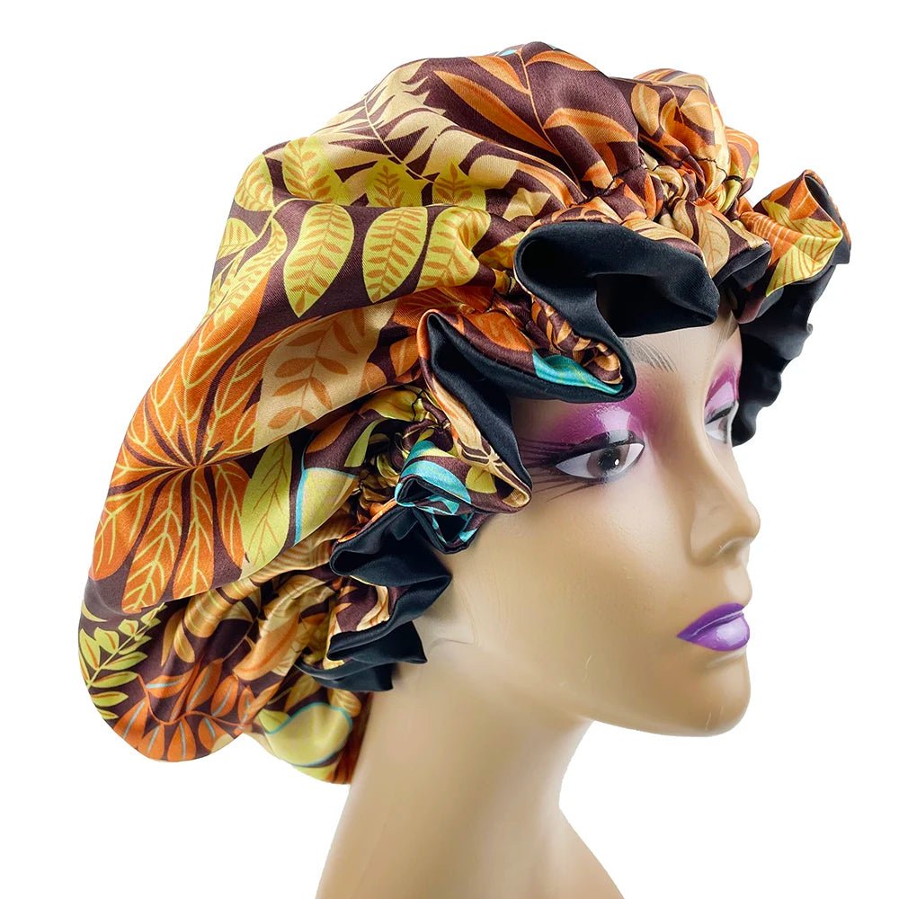 Large Reversible Women's Satin Bonnet Hat