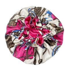 Large Reversible Women's Satin Bonnet Hat style9