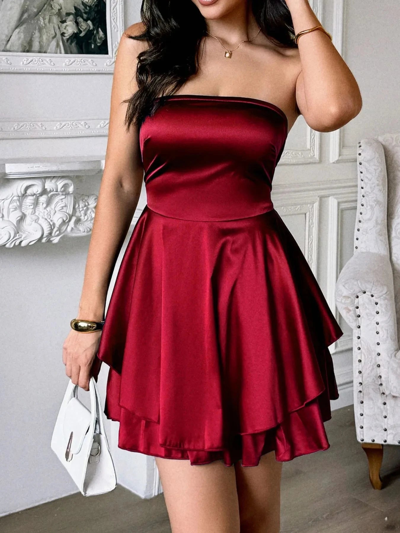 Layered Tube Mini Dress