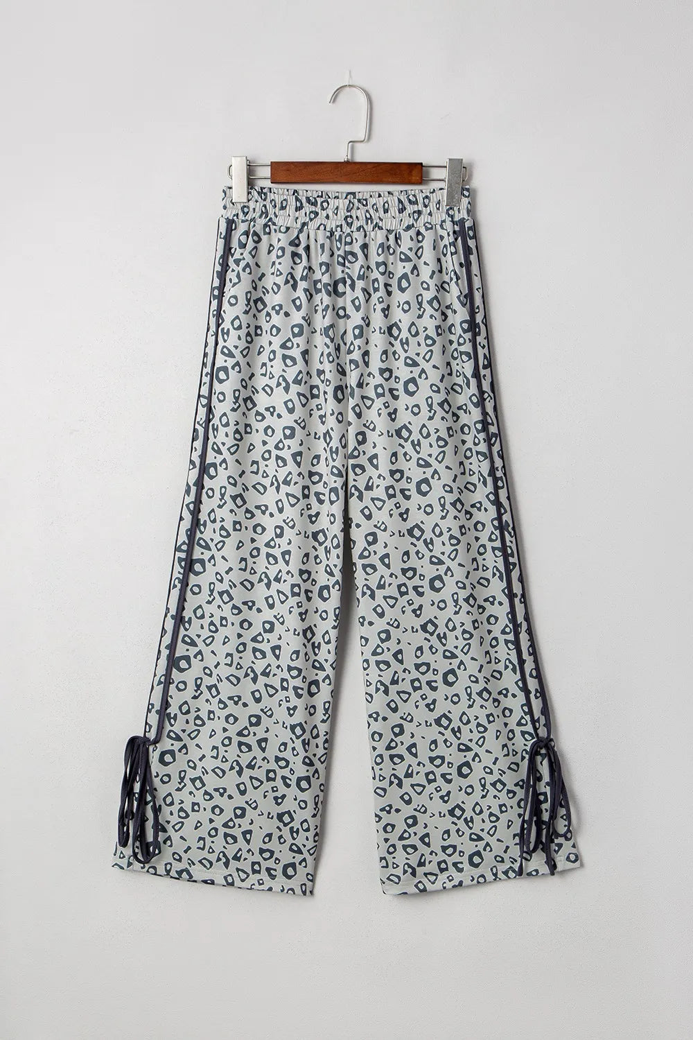 Leopard High Waist Side Bow Pants