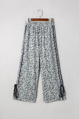 Leopard High Waist Side Bow Pants