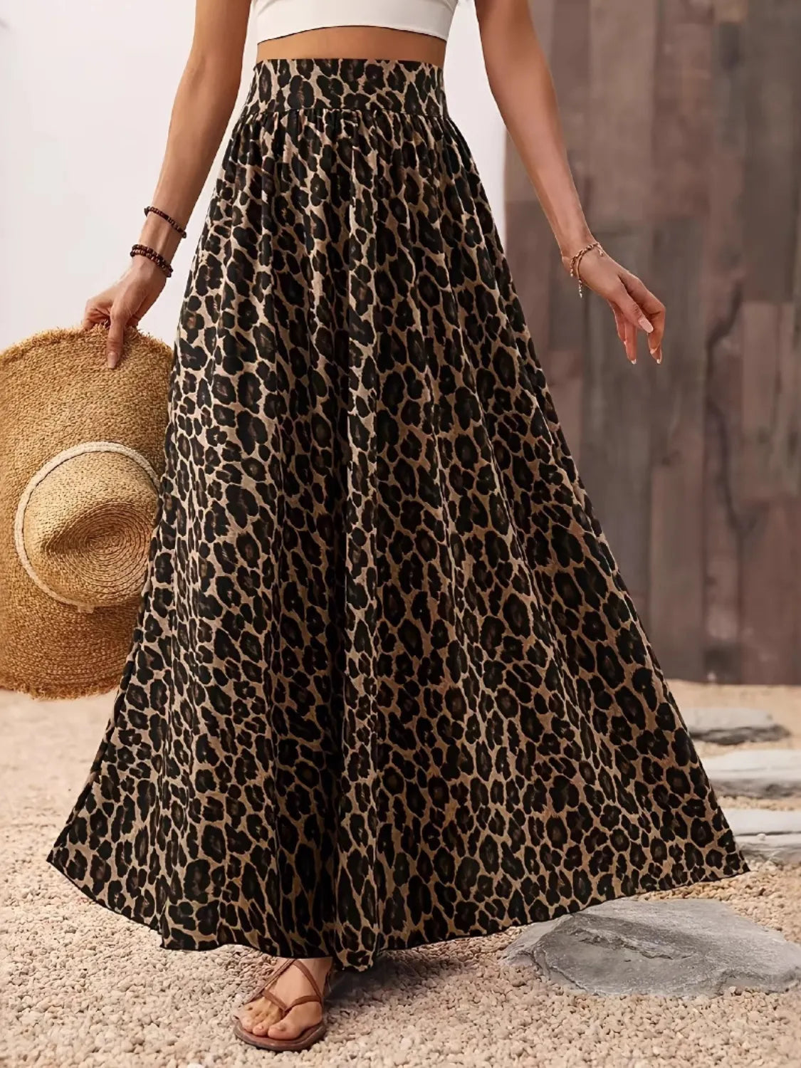Leopard Maxi Skirt Leopard / S
