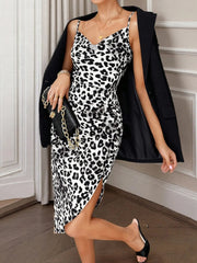 Leopard Print Bodycon Cami Dress