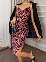 Leopard Print Bodycon Cami Dress