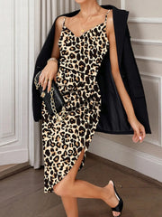Leopard Print Bodycon Cami Dress