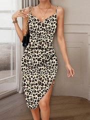 Leopard Print Bodycon Cami Dress