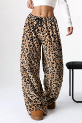 Leopard Wide Leg Pants Leopard / S