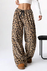 Leopard Wide Leg Pants Leopard / S
