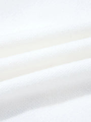 Letter Contrast Hem Round Neck Sweater