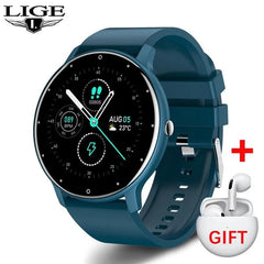 LIGE New Smart Watch Blue
