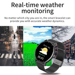 LIGE Smart Watch Ladies: Full Touch Screen, Sports Fitness Watch, IP67 Waterproof, Bluetooth - For Android & iOS
