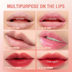 Lip Balm: Ever-changing Colors, Lips Plumper Oil, Moisturizing, Long Lasting with Natural Beeswax - Lip Gloss Makeup, Lip Care