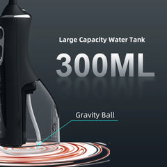 LISM Oral Irrigator and Tooth Scaler - 5-Speed Water Flosser, Portable Dental Water Jet, 350ML, IPX6 Waterproof Teeth Cleaner
