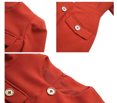Long Sleeve Buttoned Down Blazer Dress