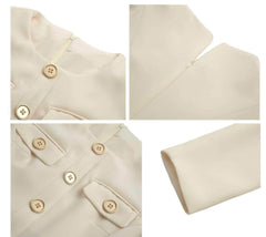 Long Sleeve Buttoned Down Blazer Dress