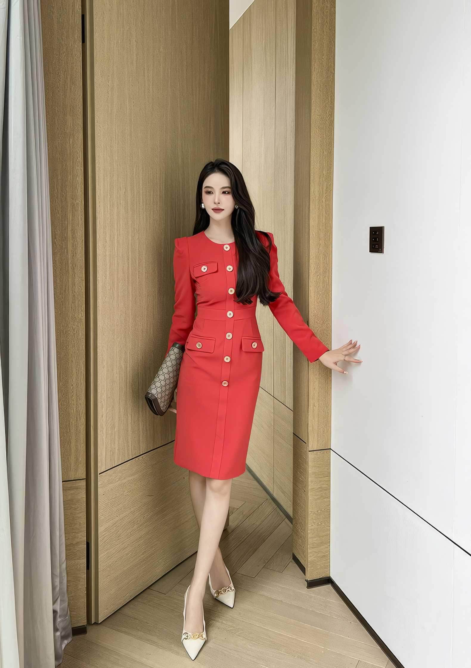 Long Sleeve Buttoned Down Blazer Dress