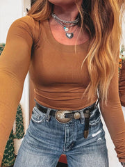 Long Sleeve Crop T-Shirt