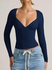 Long Sleeve Fitted T-Shirt