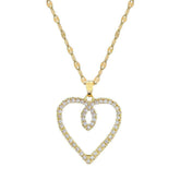 Love Pendant Necklace - A New Trend Clavicle Chain Jewelry for Women and Girls, perfect for Valentine's Day Gift N2131