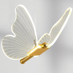 Lustre LED Butterfly Pendant Light: Ceiling, Kitchen, Bedside, Living Room Decor - Nordic Pendant Lamp Fixture